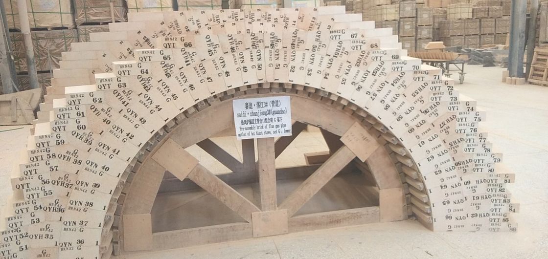 हॉट ब्लास्ट स्टोव के लिए 1400 ℃ आरयूएल के उच्च थर्मल प्रतिरोध उच्च एल्यूमिना दुर्दम्य ब्लॉक