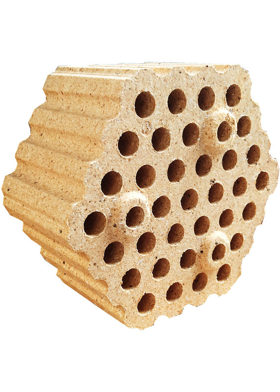 छेद के साथ सिलिका चेकर मिट्टी आग रोक ईंट मल्टीस्टेज बैचिंग